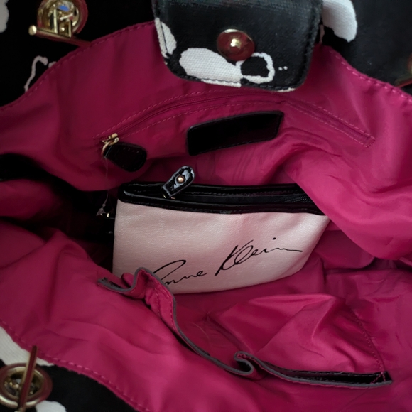 Anne Klein White and Black Women's Tote Bag - Picture 7 of 14